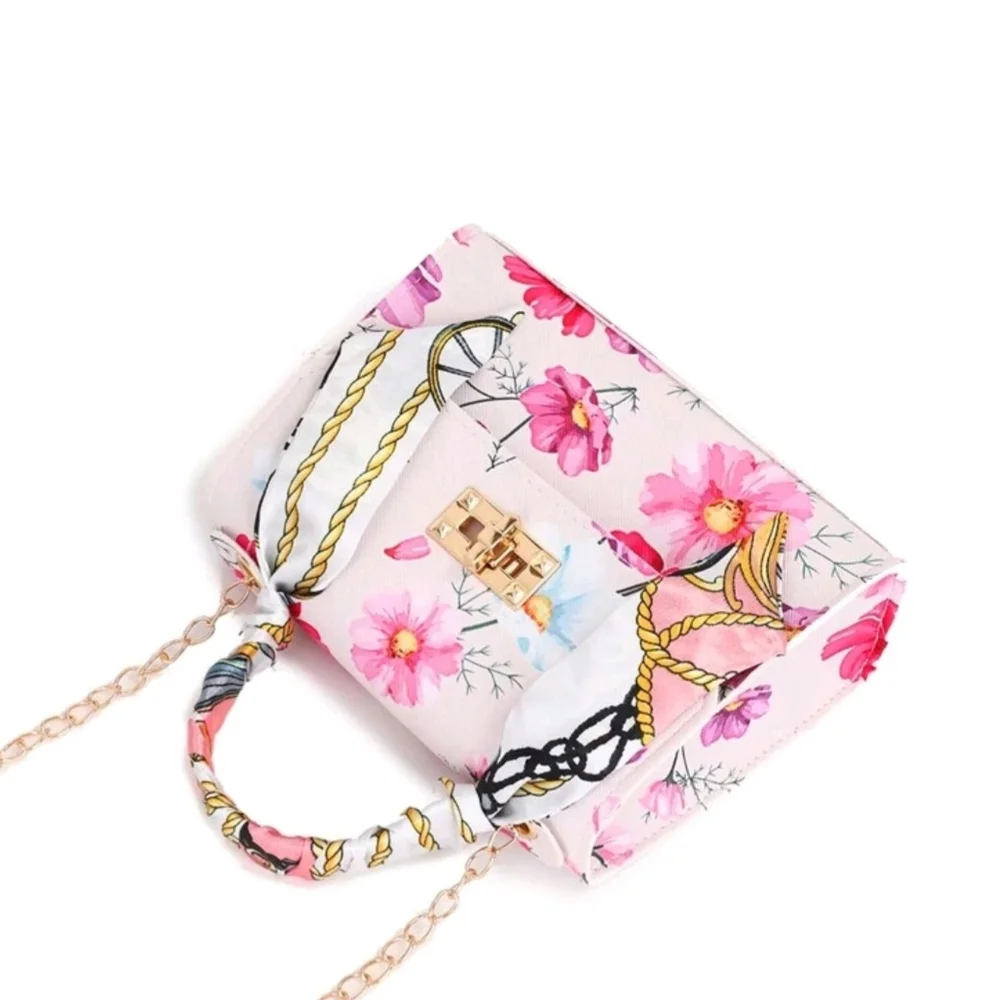 Floral Pink Girls Handbag New